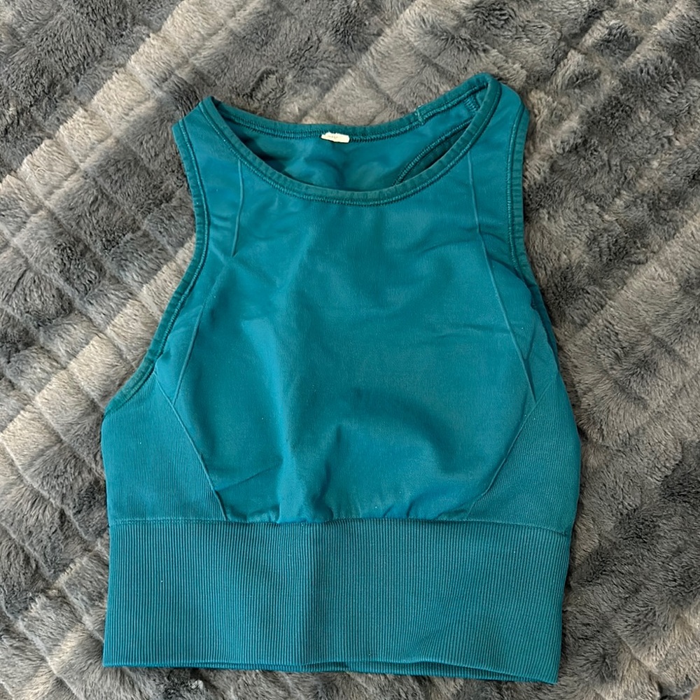 Lululemon Teal High Neck Athletic Top